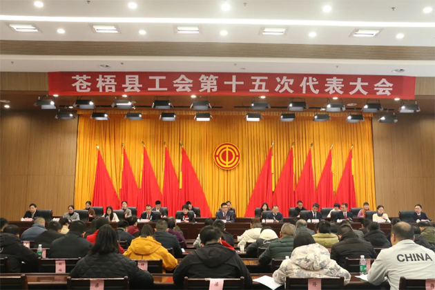 凝心聚力譜新篇 奮楫揚(yáng)帆再起航——蒼梧縣工會(huì)第十五次代表大會(huì)勝利召開(kāi)