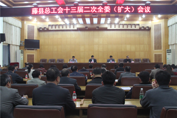 藤縣總工會召開十三屆二次全委(擴(kuò)大)會議