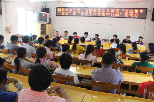 梧州市總工會(huì)、蒼梧縣總工會(huì)推進(jìn)&ldquo;企業(yè)集中建會(huì)&rdquo;暨&ldquo;農(nóng)民工入會(huì)集中行動(dòng)現(xiàn)場(chǎng)會(huì).jpg